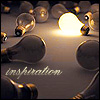 rhi: discarded light bulbs, one lit up:  Inspiration (inspiration)