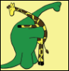 ghoti: giraffe and brontosaurus hugging (giraffe <3 dinosaur)