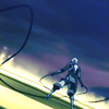 damkianna: A cap of Lin from The Legend of Korra, on the arena roof. (That lady is my hero.)