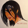 archangelbeth: A black-haired woman's face. She's glaring. (Kessa)