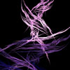 silverr: abstract art of pink and purple swirls on a black background (Default)