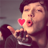 viklikesfic: Johnny Weir blowing a kiss towards the camera with a red heart photoshopped in to represent the kiss. (johnny blowing kiss)
