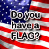 viklikesfic: Text on US flag background reading "Do you have a FLAG?" (do you have a flag)