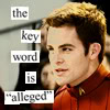 erika: Reboot!James T. Kirk, Anne Taintor style lettering:  The key word here is "alleged." (st aos: alleged! (jtk))