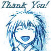 opalmatrix: Young Shinrei from Samurai Deeper Kyo, with a caption of Thank You! (Shinrei-chan - Thank You)