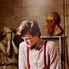 st_aurafina: Eleventh Doctor, with an Ood mask and an weeping angel (DW: Eleven and company)