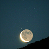 asenathwaite: moon over a hill (moon)