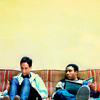 goodbyebird: Community: Abed and Troy sit on the couch, reading. (Community dónde está la biblioteca?)