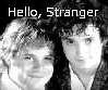 stranger: Frodo and Sam, b&w faces (Hello Two)