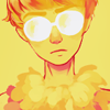 feathery: art@chouettechouette (celestial fuckin spirit guide)