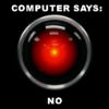ruuger: HAL from 2001 with the text "Computer says no" (Computer says no)