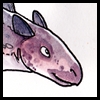 shanaqui: A drawing of a stegosaurus looking happy ((Stegosaurus) I am just that awesome)