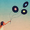 agalinis: Records strung up like balloons (Record balloons)