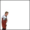 torra: Animated icon of Bradley James in costume doing a cartwheel, and when he throws his hand into the air with a heart above (Merlin: Bradley Cartwheeling w/Heart)