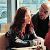 sansets: Nick Fury and Natasha Romanov, making Tony Stark an offer he can't refuse. (Natasha and Nick)