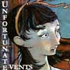 kivrin: The words "Unfortunate Events" with a picture of Violet Baudelaire (Unfortunate Events)