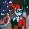 leela_cat: Harley Quinn (caption: bad girls get the best hats) (best hats)