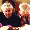 thingswithwings: Artie and Claudia wearing hairnets and looking silly/adorable (w13 - artie and claudie with hairnets ad)