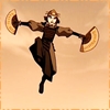 red_eft: Suki from Avatar: The Last Air Bender, leaping through the air (Suki fights like a girl)