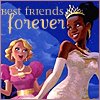 snow: Text: Best friends forever, Image: Charlotte and Tiana (I think I love you)