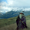 sabeth: Lord of the Rings: Gandalf in front of a mountain range ([lotr] and miles to go)