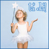 vofpracticality: Girl in tutu with wand saying tada (tada)