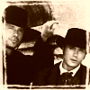 solosundance: old photo effect with border (chris and ezra - old photo)