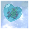 existence: tentomon in a heart shaped bubble: digimon (and all you need is love)