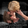 abyssinia: Sam and Daniel kissing, words "wasn't any reason left to keep it all inside" (SG1 - Sam and Daniel kiss)