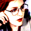 jekesta: Scully, working hard in lipstick (Scully working)