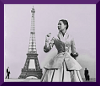 merisunshine36: woman standing in vintage dior couture in front of the eiffel tower (vintage dior)