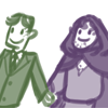 parroted: itty bitty mitch and itty bitty pherson holding hands (ooc | NEMESES)