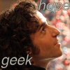 fatoudust: "geek hope" Charlie from Numb3rs looking up at a dna model (geek hope)
