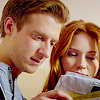 such_heights: amy and rory looking at a pile of post (sga: jumper)