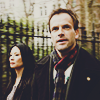 venusinthenight: joan watson and sherlock holmes walking down the street (elementary - sherlock/joan)
