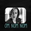 mewithme: Scully from X-Files leaning forward with her mouth open and the text: Om Nom Nom (Scully Nom!)