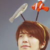 catskilt: (donghae with eunhae headband)