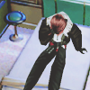 socialdisaster: in-game; Squall sitting up in bed, holding his head (my head hurts)