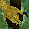 raze: harpy and wereanimal hand holding (razeromance)