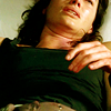 goodbyebird: Sarah Connor Chronicles: Close-crop of Sarah on a hotel bed, wounded. (SCC on your feet soldier)