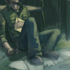 yardbird: He laid down on the floor and he slept like iron. (dirty knife)