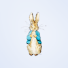 unavee: Peter Rabbit on light blue background (peter rabbit)