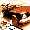 sobsister: Image: From The Losers comic, a man shoots an airplane while half out of the window of a moving vehicle. (Cougar is my latest emotionally scarred )