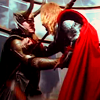 mjolnir_retriever: Thor getting stabbed by Loki. (close as brothers)