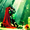 terabient: Thor and young Loki hug (Marvel: Thor/kid!Loki hug)