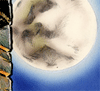 shippen_stand: Full moon next to brick wall (moon)