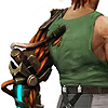 bionically: (Bionics; jacket off; back turned)