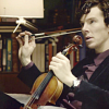 holmesisnowhere: with a violin bow ([violin : thinking] stab myself in the h)
