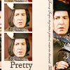 gnomad: Crossdressing Snape looking pretty (Snape Pretty- Crossdressing Snape w/ Sma)