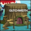 glitchwidth: Building-sized stump with welcoming lanterns and sign 'Glitchwidth' (Default)